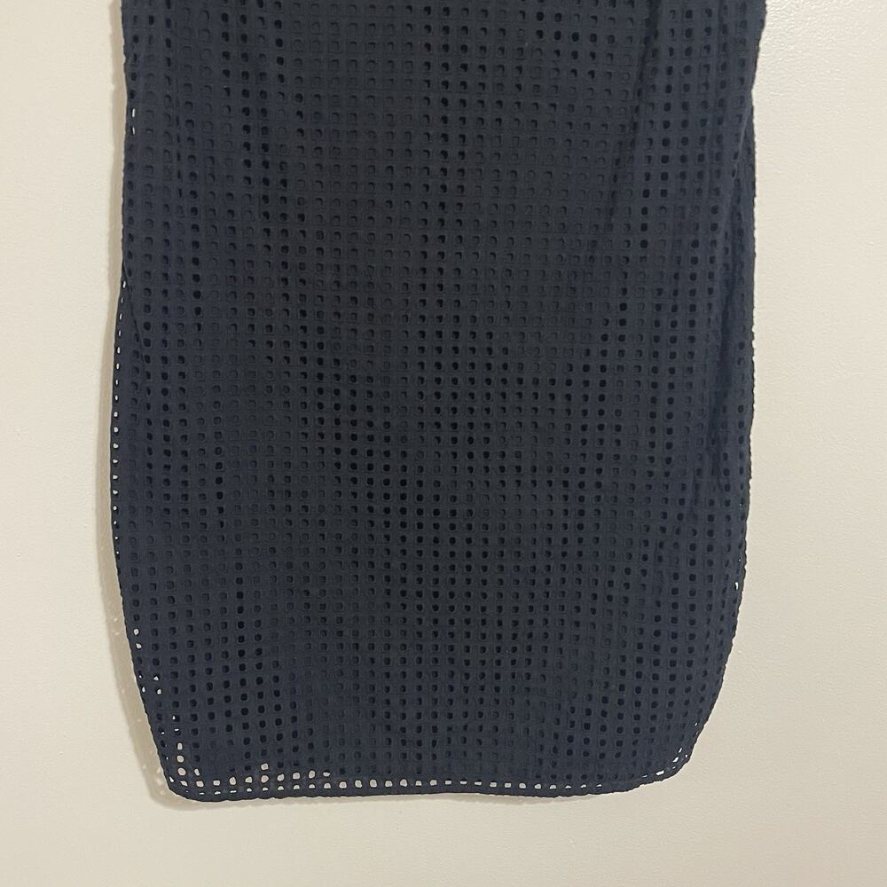 Merona Cotton Eyelet Shift Dress Plus Size XXL Black Lined Lightweight Boho - Picture 3 of 10